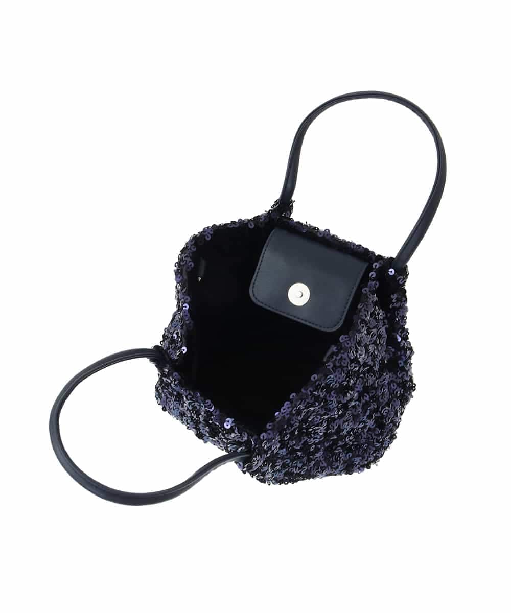 BPCGA51130 MK MICHEL KLEIN BAG(MK ミッシェルクラン バッグ) [2WAY]スパンコールデザインミニバッグ ネイビー