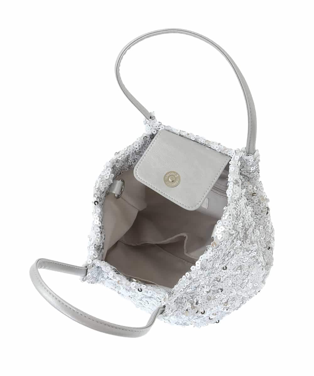 BPCGA51130 MK MICHEL KLEIN BAG(MK ミッシェルクラン バッグ) [2WAY]スパンコールデザインミニバッグ ネイビー