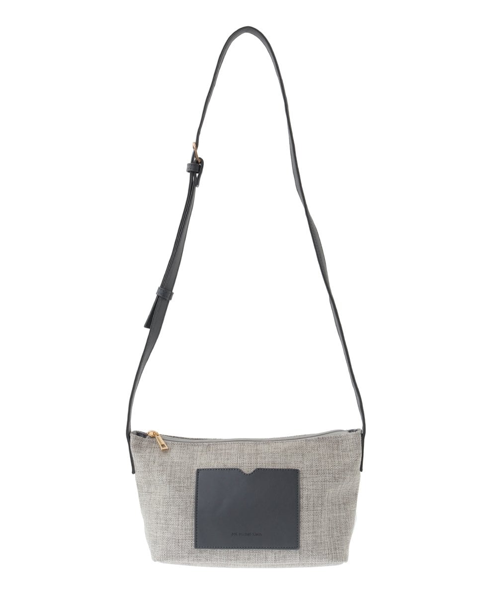 BPCGA52120 MK MICHEL KLEIN BAG(MK ミッシェルクラン バッグ) リネン混ジョイントデザインショルダーバッグ ブラウン