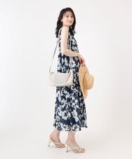 BPCGA52120 MK MICHEL KLEIN BAG(MK ミッシェルクラン バッグ) リネン混ジョイントデザインショルダーバッグ ブラウン