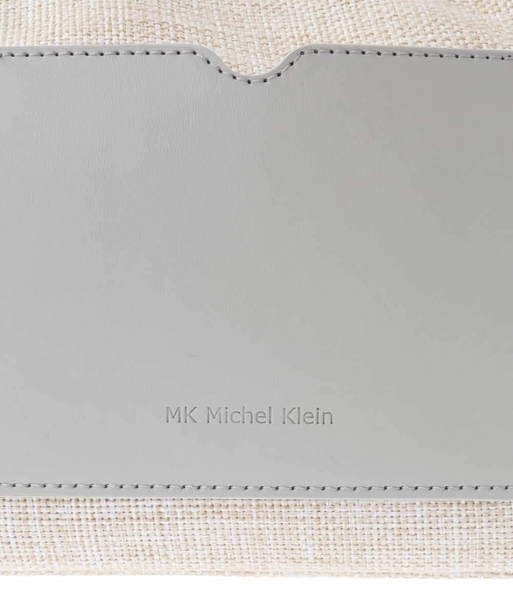 BPCGA52120 MK MICHEL KLEIN BAG(MK ミッシェルクラン バッグ) リネン混ジョイントデザインショルダーバッグ ブラウン