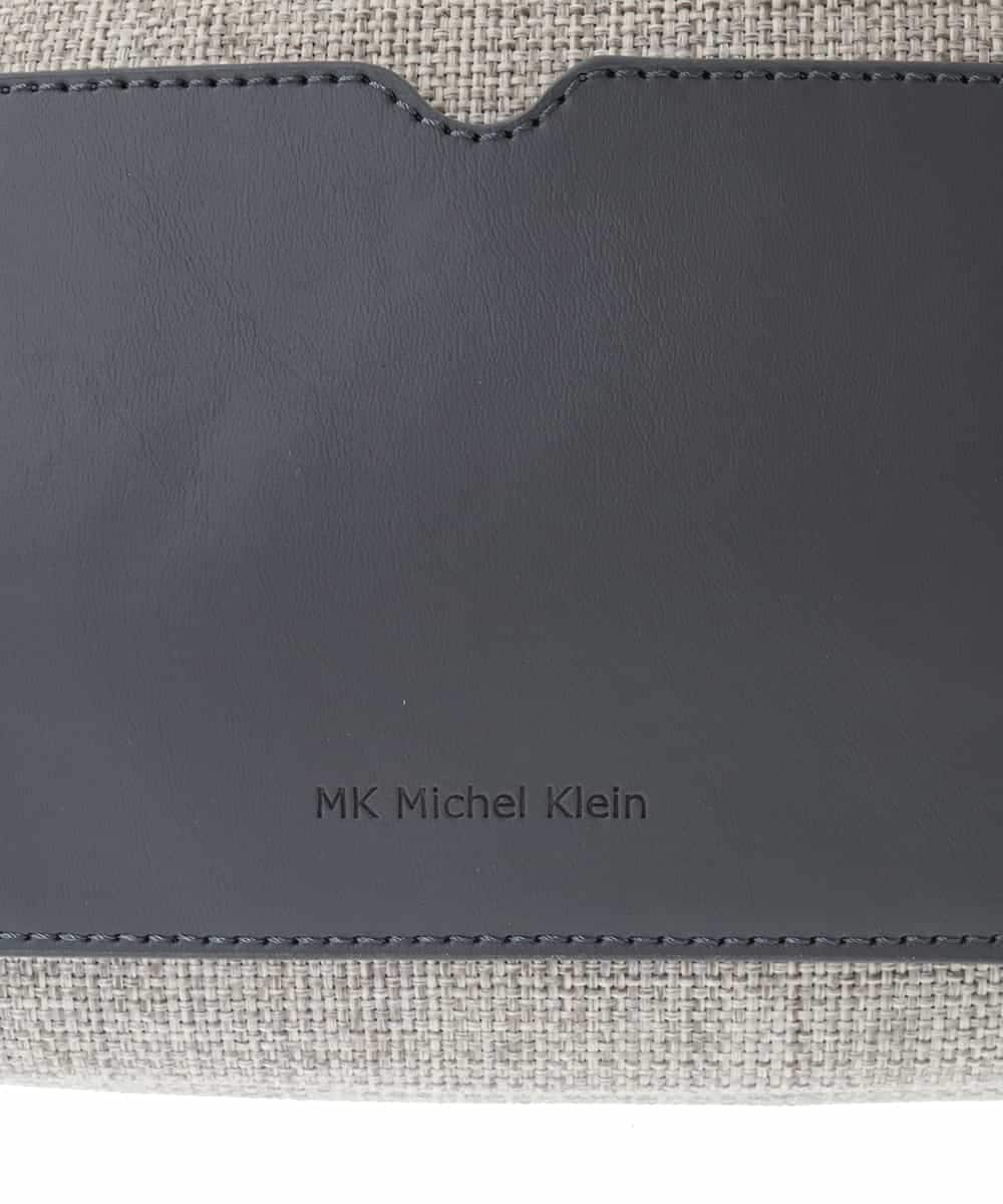 BPCGA52120 MK MICHEL KLEIN BAG(MK ミッシェルクラン バッグ) リネン混ジョイントデザインショルダーバッグ ブラウン