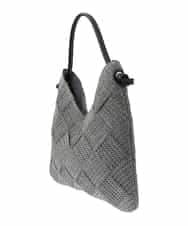 BPCGA53120 MK MICHEL KLEIN BAG(MK ミッシェルクラン バッグ) ワンショルダーメッシュバッグ ダークグレー