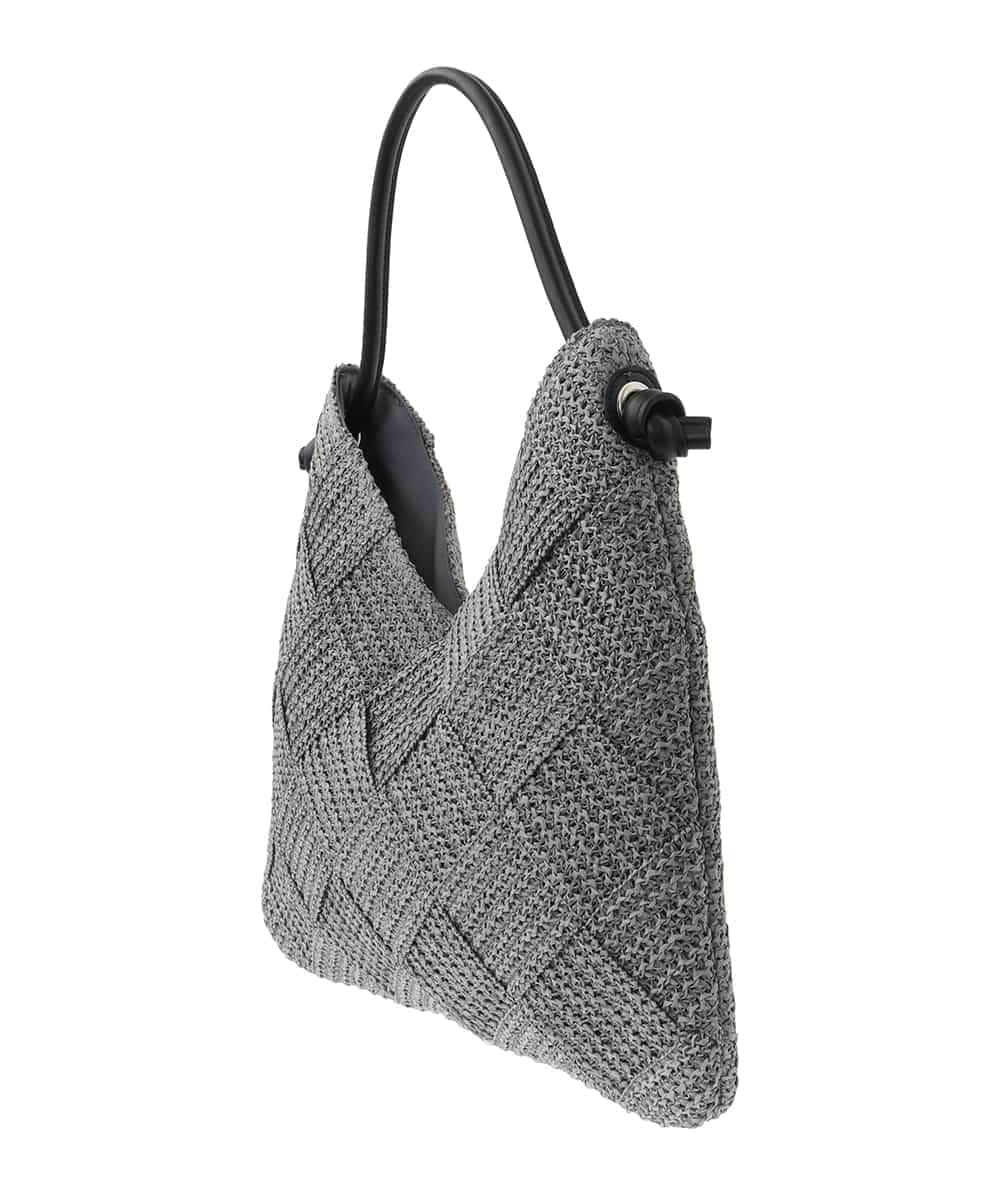 BPCGA53120 MK MICHEL KLEIN BAG(MK ミッシェルクラン バッグ) ワンショルダーメッシュバッグ ダークグレー
