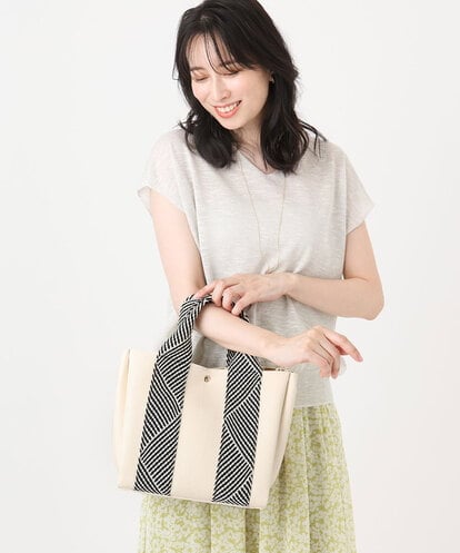 BPCGA54150 MK MICHEL KLEIN BAG [2WAY/インナーバッグ付き]ラメアクセントメッシュ風デザイントート