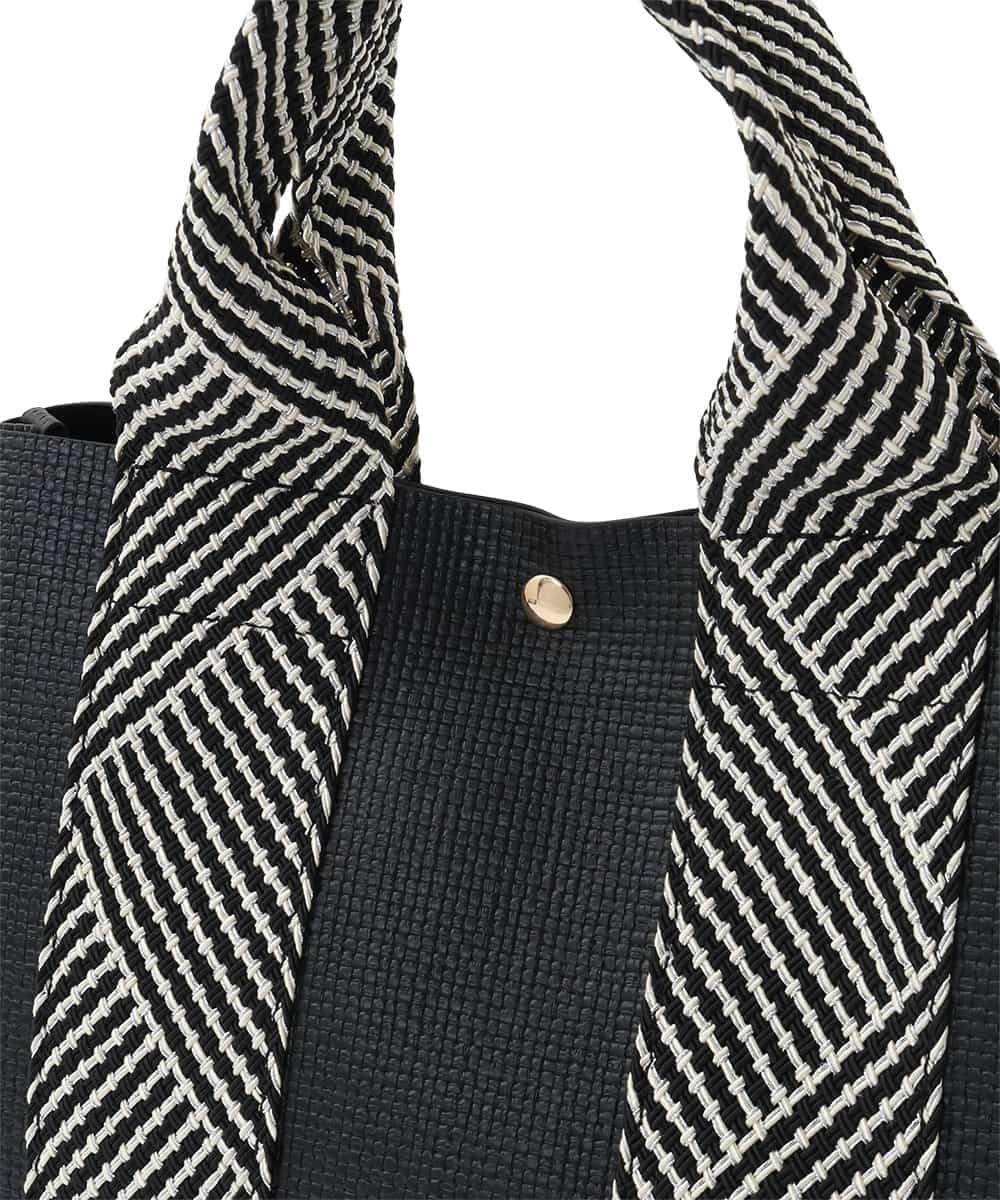 BPCGA54150 MK MICHEL KLEIN BAG(MK ミッシェルクラン バッグ) [2WAY/インナーバッグ付き]ラメアクセントメッシュ風デザイントート ベージュ