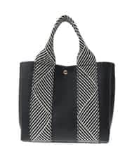 BPCGA54150 MK MICHEL KLEIN BAG(MK ミッシェルクラン バッグ) [2WAY/インナーバッグ付き]ラメアクセントメッシュ風デザイントート ブラック