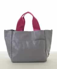 BPCGA61150 MK MICHEL KLEIN BAG(MK ミッシェルクラン バッグ) [2WAY]バイカラーコーティングキャンバストート グレー×ピンク