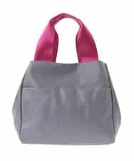 BPCGA61150 MK MICHEL KLEIN BAG(MK ミッシェルクラン バッグ) [2WAY]バイカラーコーティングキャンバストート グレー×ピンク
