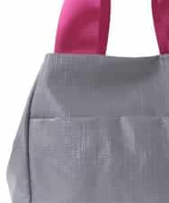 BPCGA61150 MK MICHEL KLEIN BAG(MK ミッシェルクラン バッグ) [2WAY]バイカラーコーティングキャンバストート グレー×ピンク