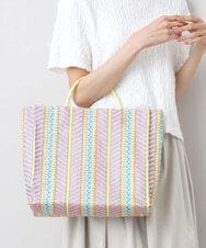 BPCGA62130 MK MICHEL KLEIN BAG(MK ミッシェルクラン バッグ) マルチカラーサマートートバッグ ピンク