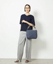 BPCGA63140 MK MICHEL KLEIN BAG(MK ミッシェルクラン バッグ) [2WAY]パンチングハンドルサイドファスナーバッグ ネイビー