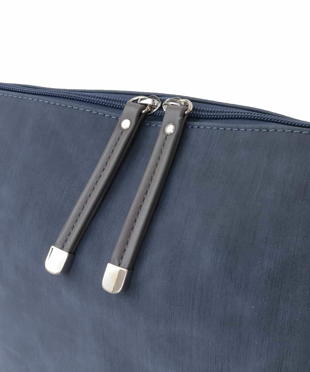 BPCGA63140 MK MICHEL KLEIN BAG(MK ミッシェルクラン バッグ) [2WAY]パンチングハンドルサイドファスナーバッグ ネイビー