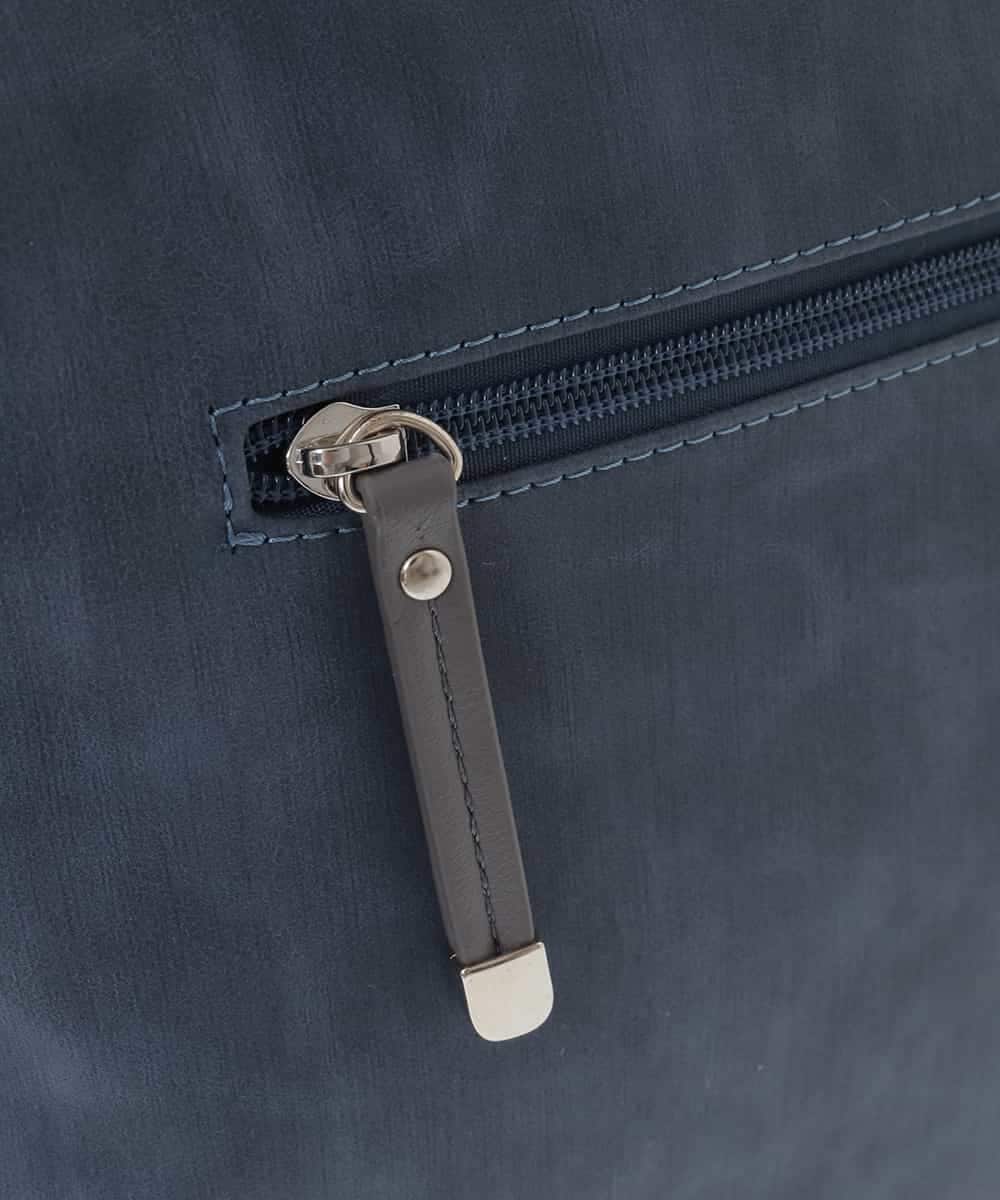 BPCGA63140 MK MICHEL KLEIN BAG(MK ミッシェルクラン バッグ) [2WAY]パンチングハンドルサイドファスナーバッグ ネイビー