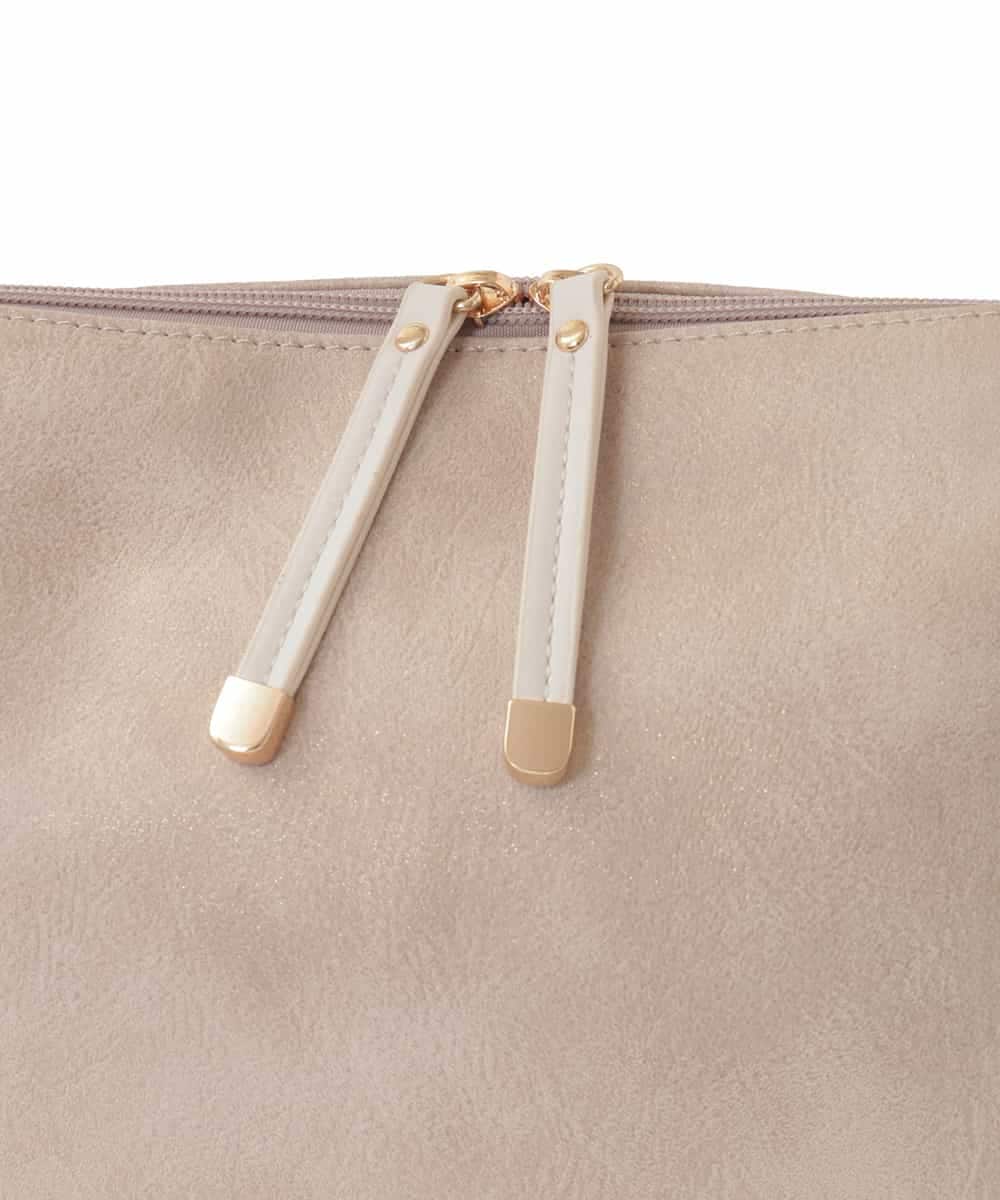BPCGA63140 MK MICHEL KLEIN BAG(MK ミッシェルクラン バッグ) [2WAY]パンチングハンドルサイドファスナーバッグ ネイビー