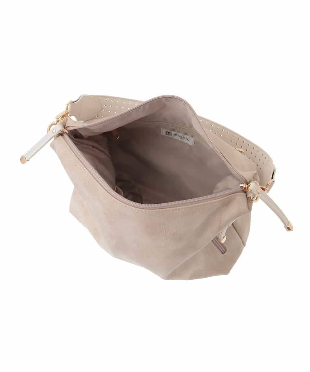 BPCGA63140 MK MICHEL KLEIN BAG(MK ミッシェルクラン バッグ) [2WAY]パンチングハンドルサイドファスナーバッグ ネイビー