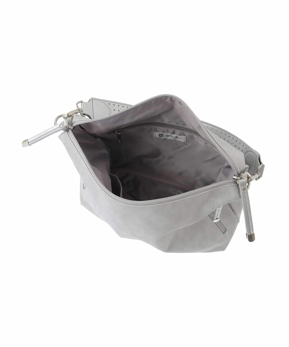 BPCGA63140 MK MICHEL KLEIN BAG(MK ミッシェルクラン バッグ) [2WAY]パンチングハンドルサイドファスナーバッグ ネイビー
