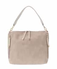 BPCGA63140 MK MICHEL KLEIN BAG(MK ミッシェルクラン バッグ) [2WAY]パンチングハンドルサイドファスナーバッグ ベージュ