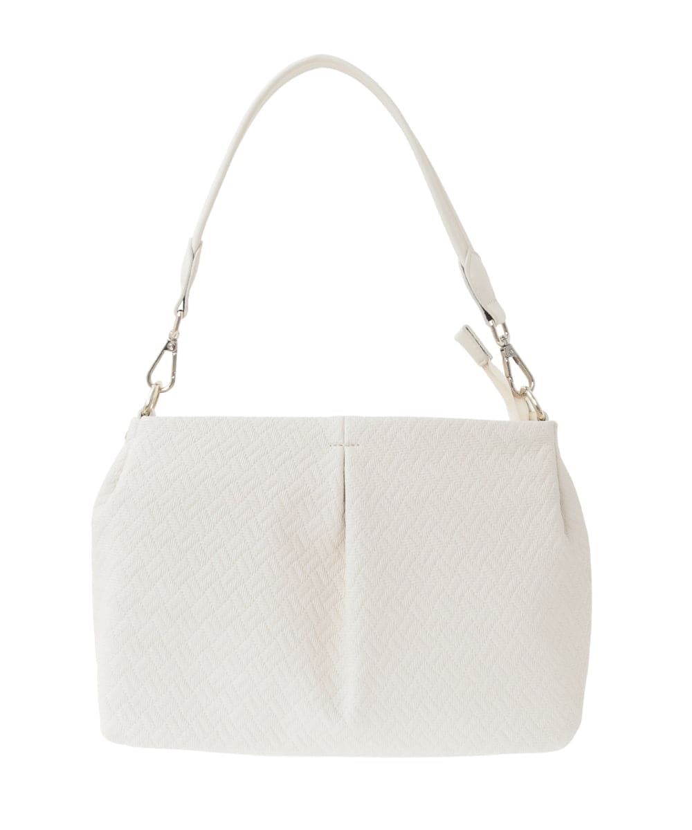 BPCGD31160 MK MICHEL KLEIN BAG(MK ミッシェルクラン バッグ) [2WAY]編み柄デザインワンハンドルバッグ ブラウン