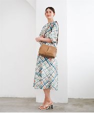 BPCGD31160 MK MICHEL KLEIN BAG(MK ミッシェルクラン バッグ) [2WAY]編み柄デザインワンハンドルバッグ ブラウン