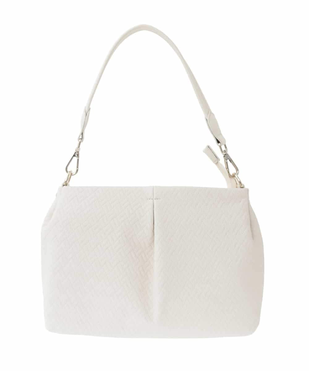 BPCGD31160 MK MICHEL KLEIN BAG(MK ミッシェルクラン バッグ) [2WAY]編み柄デザインワンハンドルバッグ アイボリー