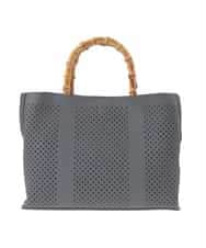BPCGD34160 MK MICHEL KLEIN BAG(MK ミッシェルクラン バッグ) [2WAY]バンブーハンドルパンチングバッグ グレー