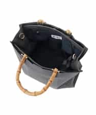 BPCGD34160 MK MICHEL KLEIN BAG(MK ミッシェルクラン バッグ) [2WAY]バンブーハンドルパンチングバッグ グレー