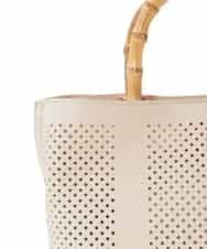 BPCGD34160 MK MICHEL KLEIN BAG(MK ミッシェルクラン バッグ) [2WAY]バンブーハンドルパンチングバッグ グレー