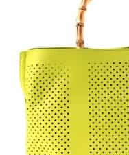 BPCGD34160 MK MICHEL KLEIN BAG(MK ミッシェルクラン バッグ) [2WAY]バンブーハンドルパンチングバッグ グレー