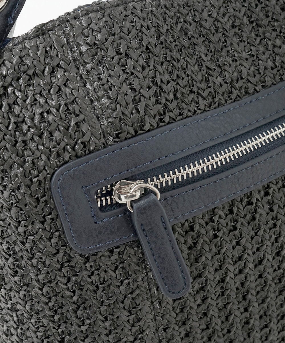 BPCGD41160 MK MICHEL KLEIN BAG(MK ミッシェルクラン バッグ) [2WAY]サイドファスナーコンパクトメッシュトートバッグ ブラック