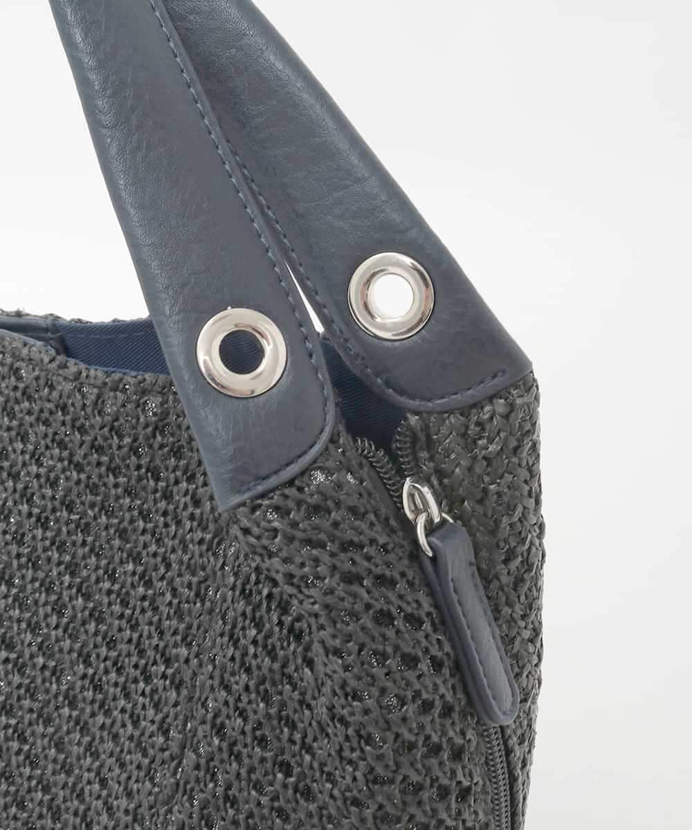 BPCGD41160 MK MICHEL KLEIN BAG(MK ミッシェルクラン バッグ) 【2WAY】サイドファスナーコンパクトメッシュトートバッグ ブラック