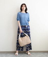 BPCGD42170 MK MICHEL KLEIN BAG(MK ミッシェルクラン バッグ) サイドファスナーメッシュデザイントートバッグ ベージュ