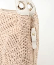 BPCGD42170 MK MICHEL KLEIN BAG(MK ミッシェルクラン バッグ) サイドファスナーメッシュデザイントートバッグ ベージュ
