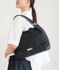 BPCGD42170 MK MICHEL KLEIN BAG(MK ミッシェルクラン バッグ) サイドファスナーメッシュデザイントートバッグ ブラック