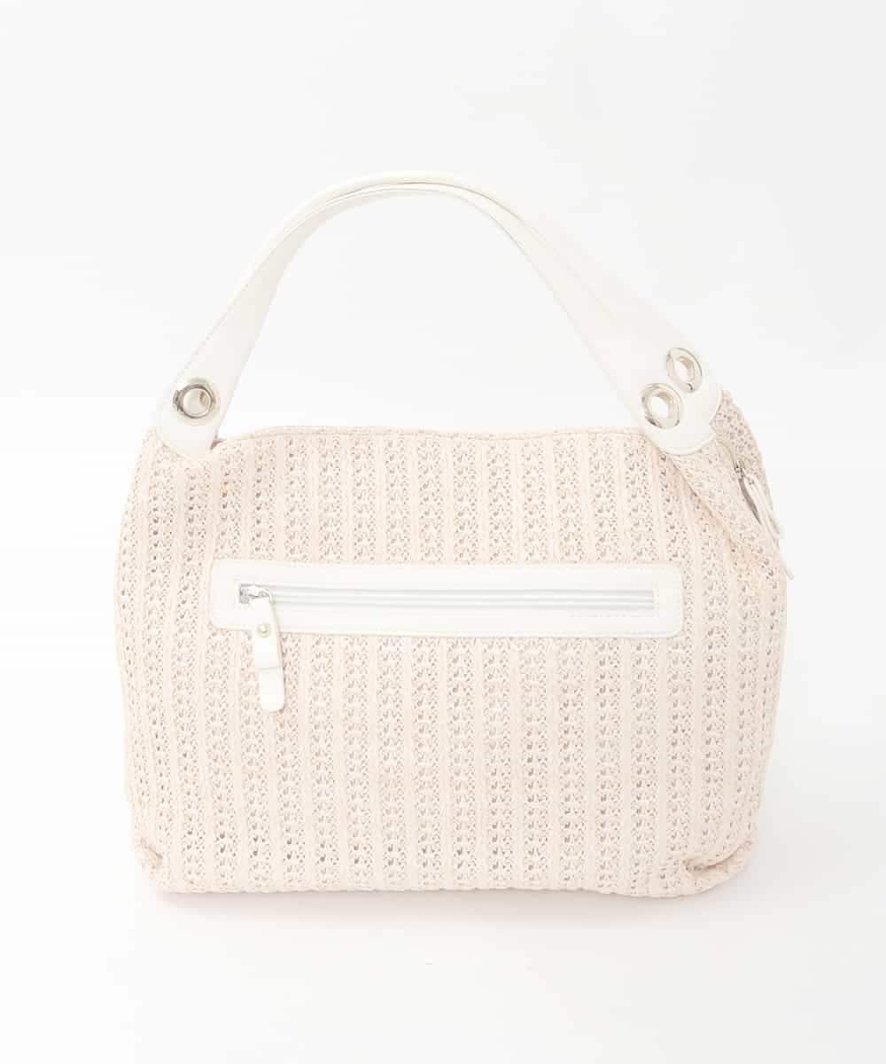 BPCGD42170 MK MICHEL KLEIN BAG(MK ミッシェルクラン バッグ) サイドファスナーメッシュデザイントートバッグ ベージュ