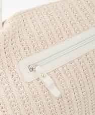 BPCGD42170 MK MICHEL KLEIN BAG(MK ミッシェルクラン バッグ) サイドファスナーメッシュデザイントートバッグ ベージュ