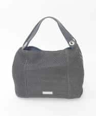 BPCGD42170 MK MICHEL KLEIN BAG(MK ミッシェルクラン バッグ) サイドファスナーメッシュデザイントートバッグ ブラック