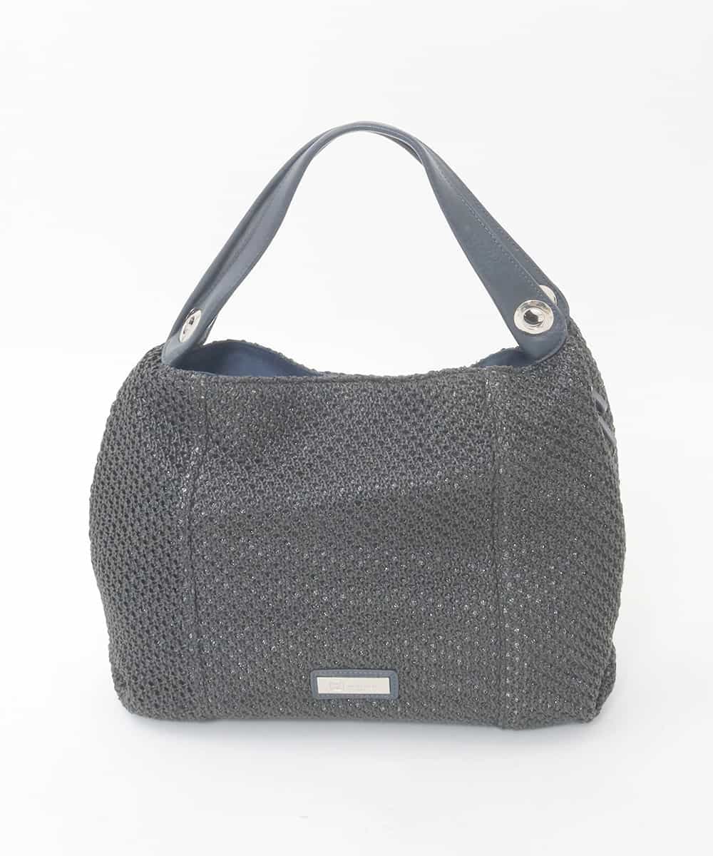 BPCGD42170 MK MICHEL KLEIN BAG(MK ミッシェルクラン バッグ) サイドファスナーメッシュデザイントートバッグ ブラック