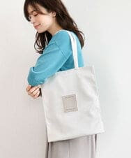 BPCGD43130 MK MICHEL KLEIN BAG(MK ミッシェルクラン バッグ) [軽量/A4収納可]合成皮革シンプルロゴトートバッグ ホワイト