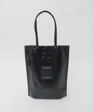 BPCGD43130 MK MICHEL KLEIN BAG(MK ミッシェルクラン バッグ) [軽量/A4収納可]合成皮革シンプルロゴトートバッグ ガンメタ