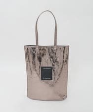 BPCGD43130 MK MICHEL KLEIN BAG(MK ミッシェルクラン バッグ) [軽量/A4収納可]合成皮革シンプルロゴトートバッグ ガンメタ