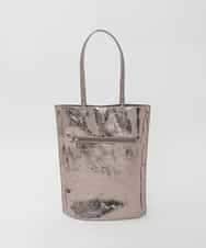 BPCGD43130 MK MICHEL KLEIN BAG(MK ミッシェルクラン バッグ) [軽量/A4収納可]合成皮革シンプルロゴトートバッグ ガンメタ