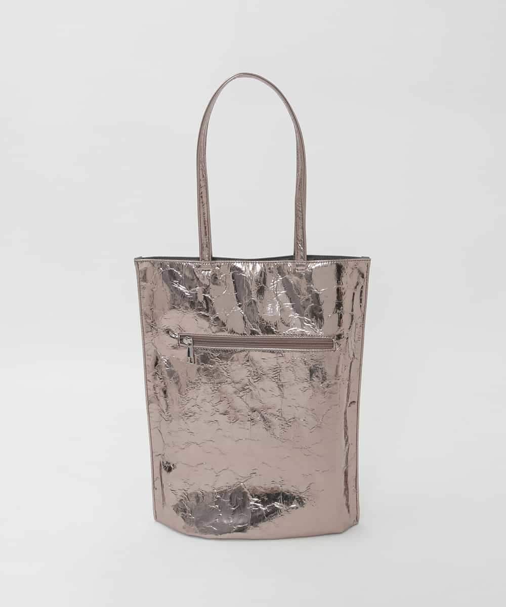 BPCGD43130 MK MICHEL KLEIN BAG(MK ミッシェルクラン バッグ) [軽量/A4収納可]合成皮革シンプルロゴトートバッグ ガンメタ