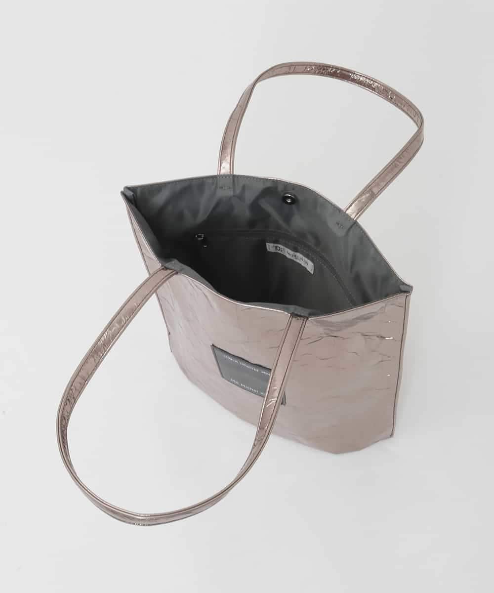 BPCGD43130 MK MICHEL KLEIN BAG(MK ミッシェルクラン バッグ) [軽量/A4収納可]合成皮革シンプルロゴトートバッグ ガンメタ