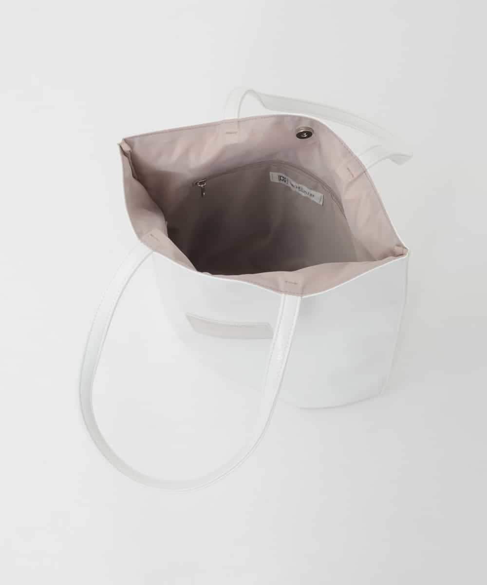 BPCGD43130 MK MICHEL KLEIN BAG(MK ミッシェルクラン バッグ) [軽量/A4収納可]合成皮革シンプルロゴトートバッグ ガンメタ