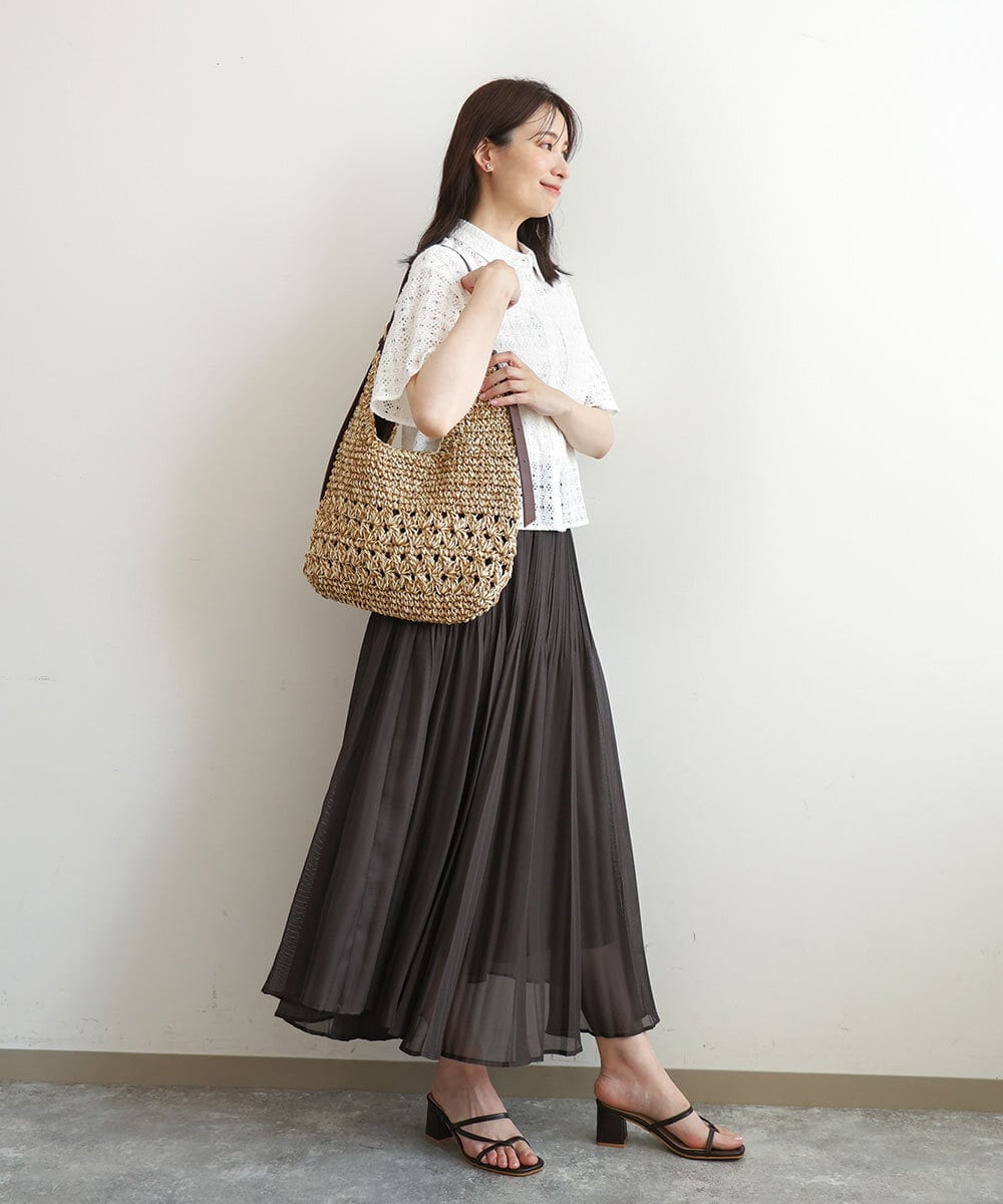 BPCGD51150 MK MICHEL KLEIN BAG(MK ミッシェルクラン バッグ) ワンハンドルメッシュペーパーバッグ ベージュ