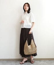 BPCGD51150 MK MICHEL KLEIN BAG(MK ミッシェルクラン バッグ) ワンハンドルメッシュペーパーバッグ ベージュ