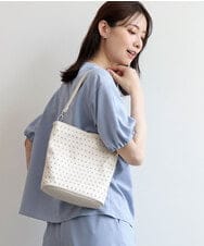 BPCGD52140 MK MICHEL KLEIN BAG(MK ミッシェルクラン バッグ) [2WAY/軽量]スタッズワンハンドルバッグ アイボリー