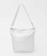 BPCGD52140 MK MICHEL KLEIN BAG(MK ミッシェルクラン バッグ) [2WAY/軽量]スタッズワンハンドルバッグ シルバー