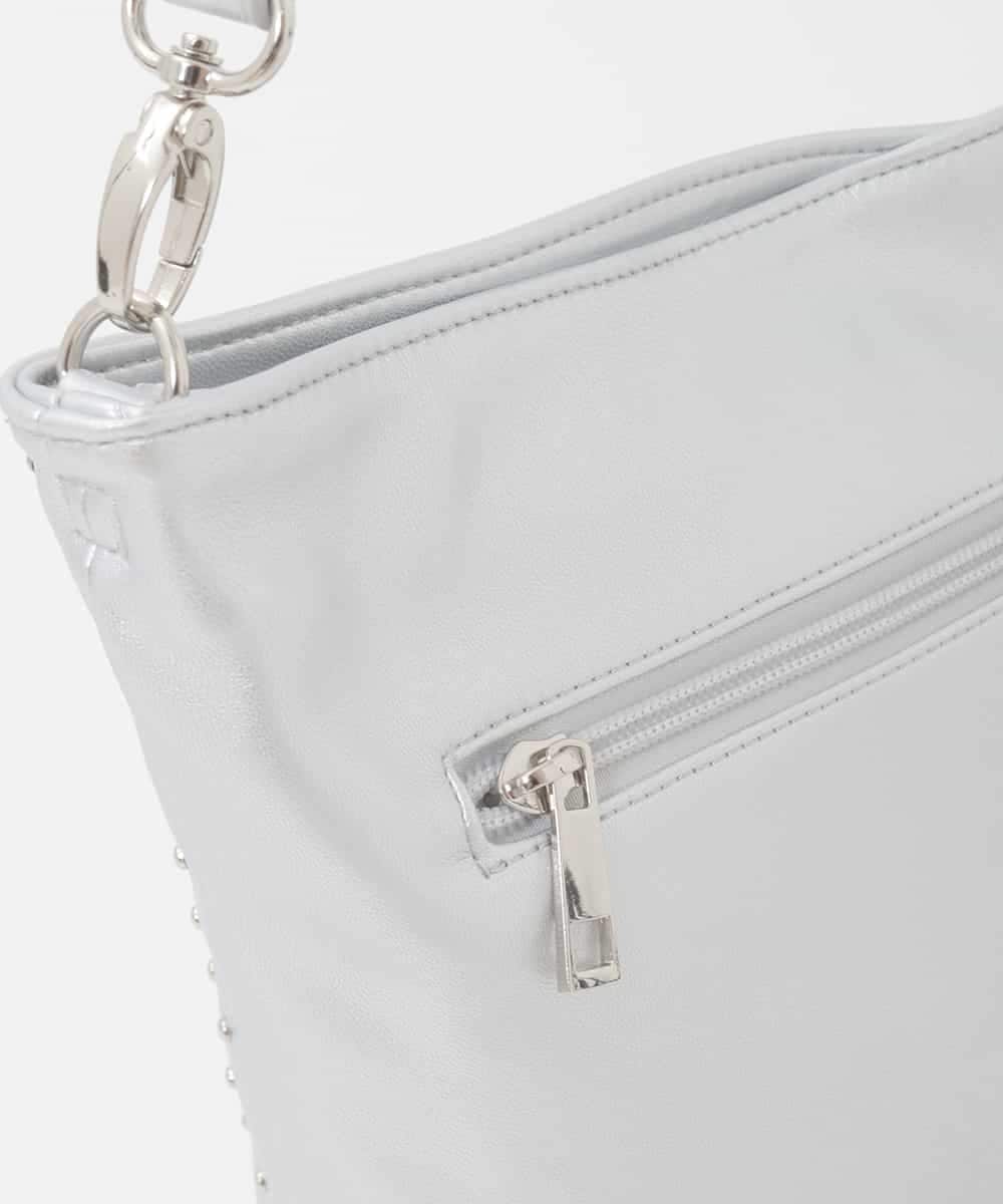BPCGD52140 MK MICHEL KLEIN BAG(MK ミッシェルクラン バッグ) [2WAY/軽量]スタッズワンハンドルバッグ シルバー